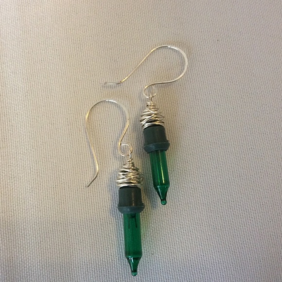 Christmas Bulb Earrings - Picture 1 of 2